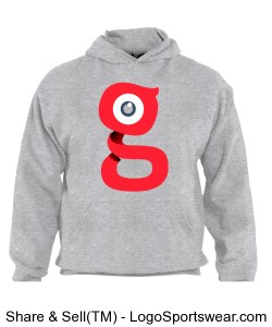 G-Man Grey Hoodie Sweatshirt Design Zoom