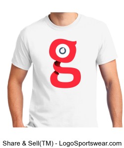Basic White G-Man T-Shirt Design Zoom